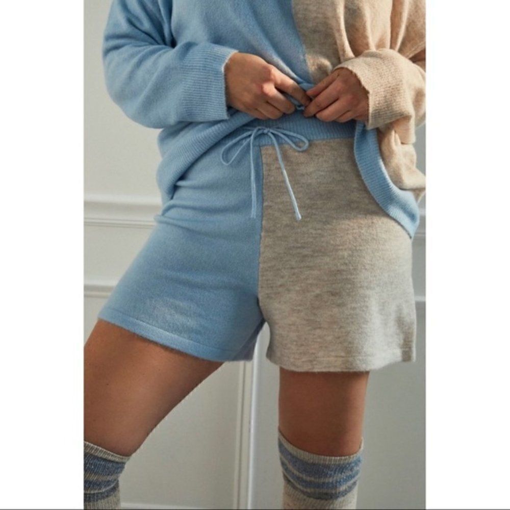 NEW Anthropologie Saturday Sunday Lea Knit Lounge Pajama 2P Set Medium Petite - Picture 4 of 7